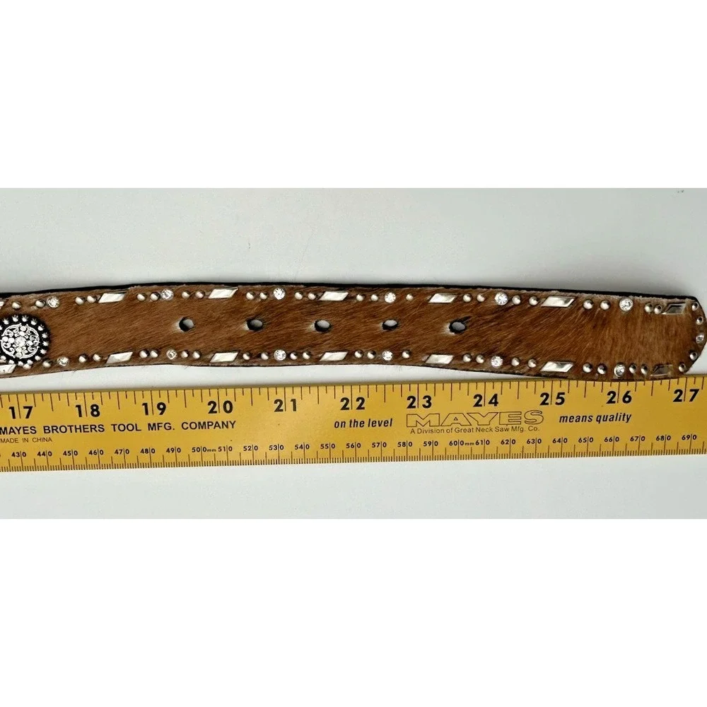 Ariat Western Belt Girls Unisex 22 Native Beaded Cow Hair Leather A1302602 27